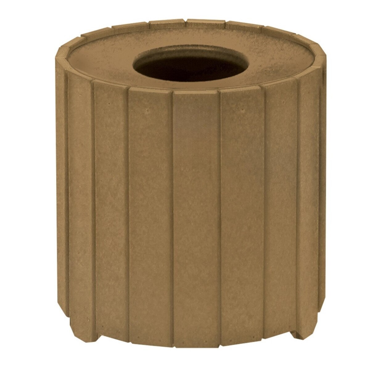 10G Round Trash Container Driftwood