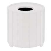 10 G Round Trash Container White