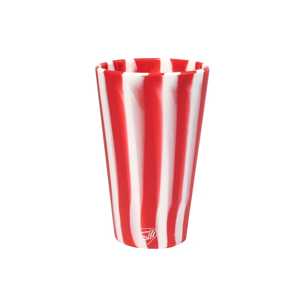 Pint Glass Peppermint Stripe
