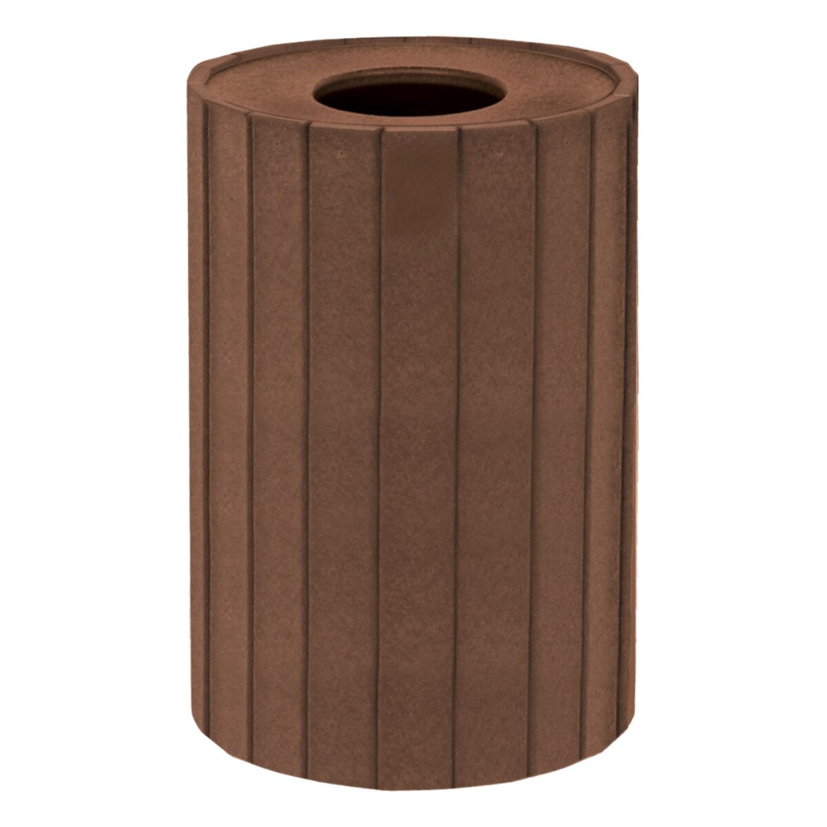 22 G Round Trash Container Brown