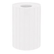 22 G Round Trash Container White