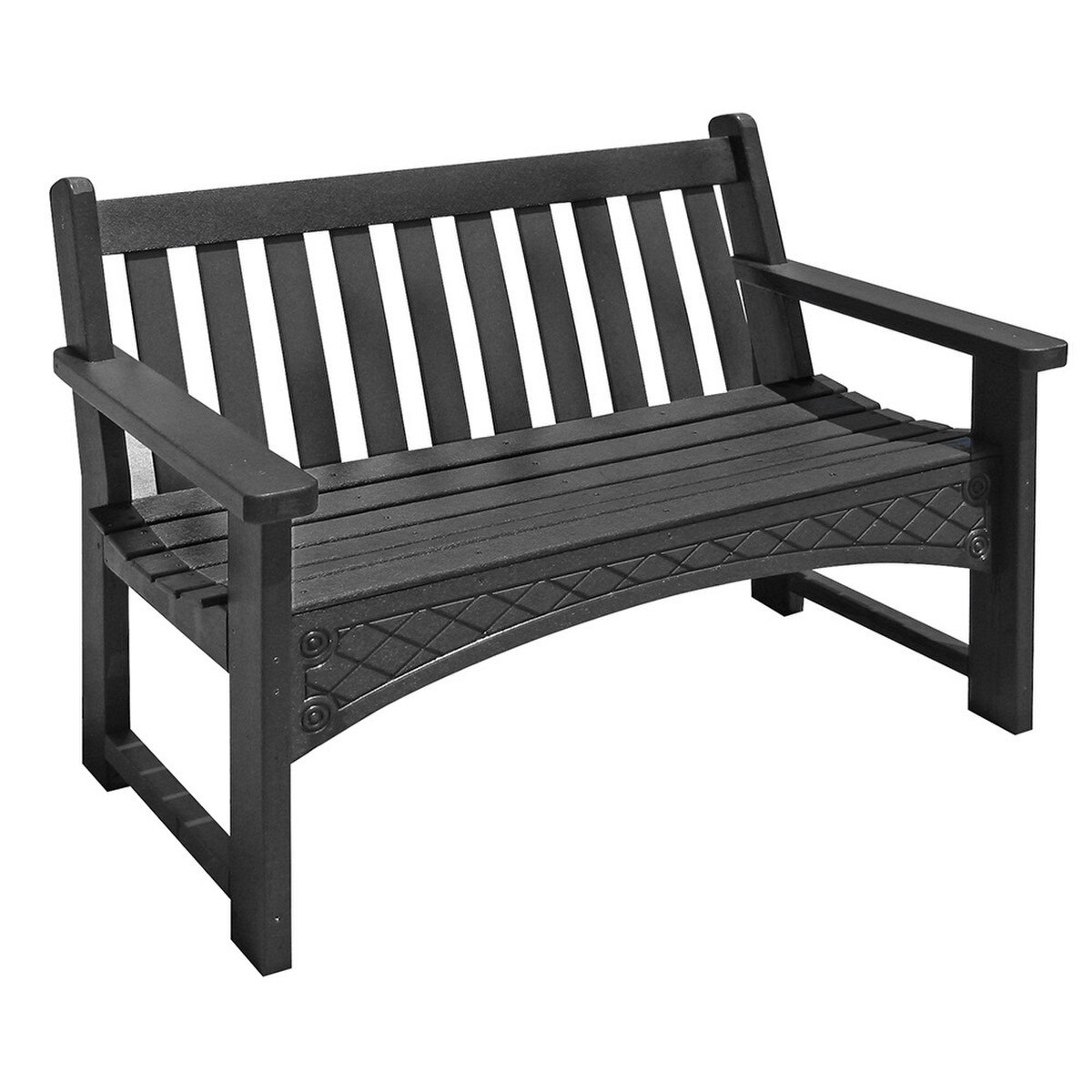 4' Heritage Bench Black