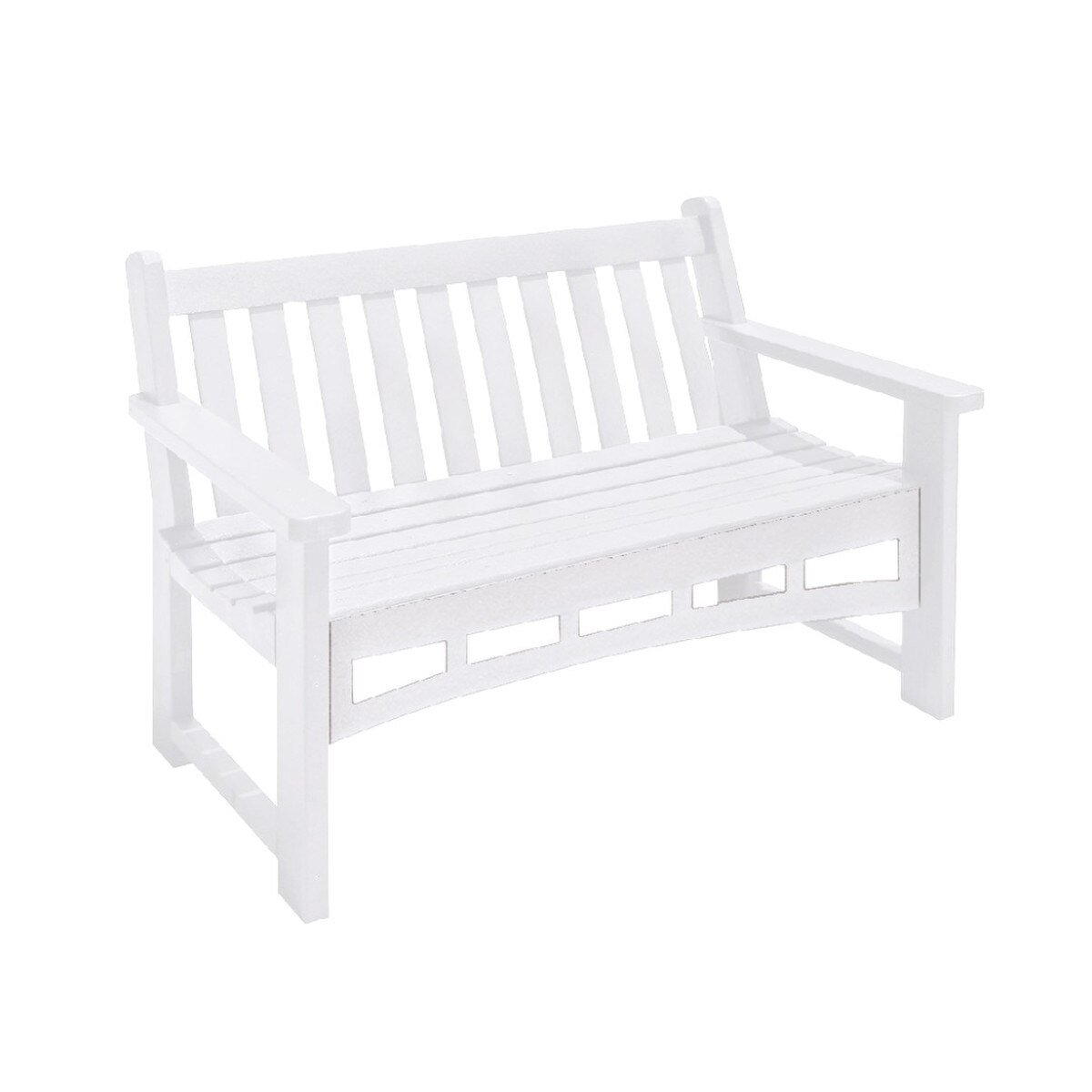 4' Heritage Bench White