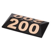 Pyramid Yardage Marker with Bronze