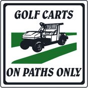 Golf Carts On Path Only