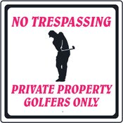 Aluminum Sign - No Trespassing
