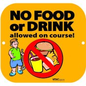 NO FOOD OR DRINK SIGN