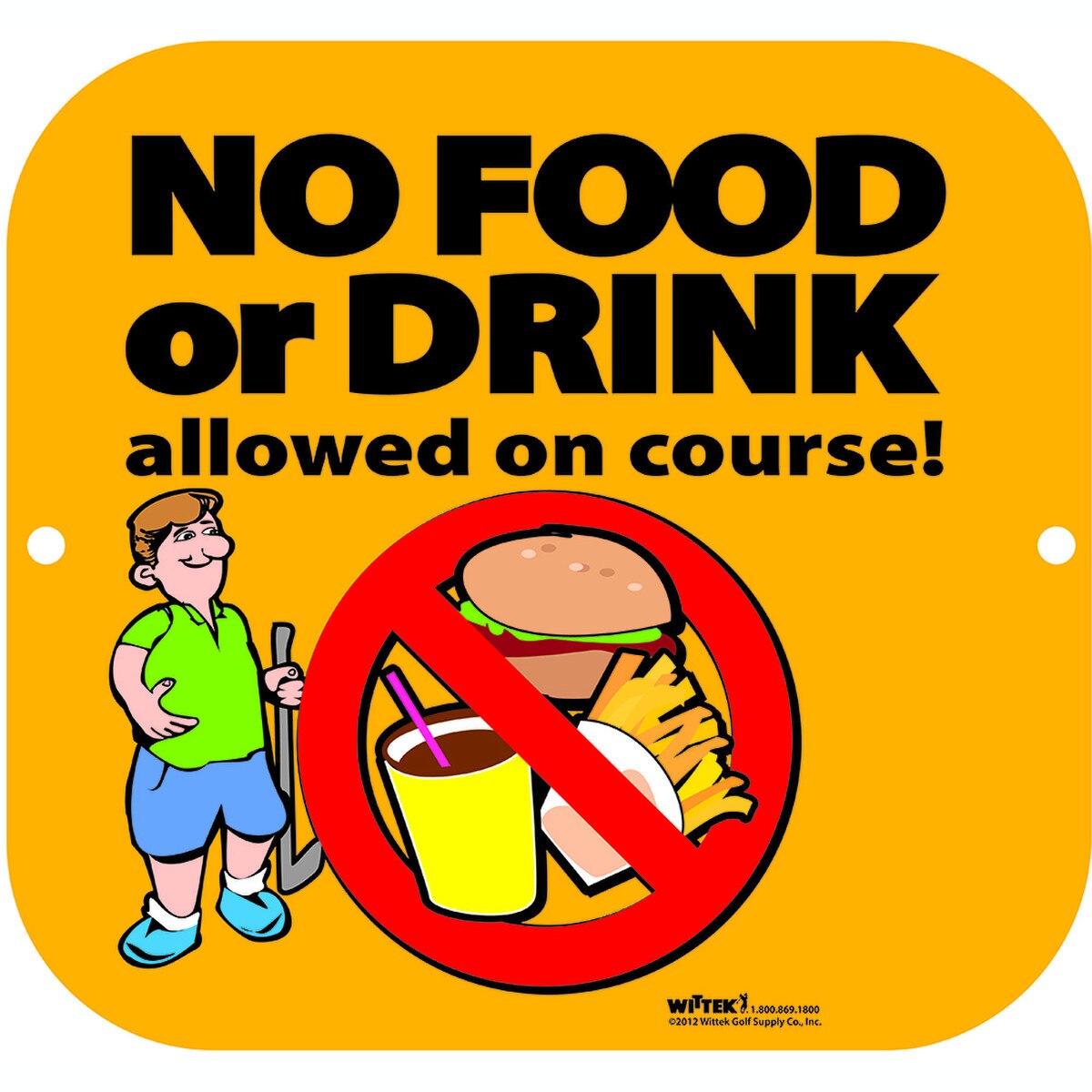 NO FOOD OR DRINK SIGN