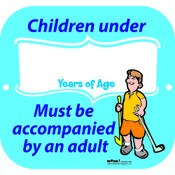 CHILDREN UNDER AGE SIGN