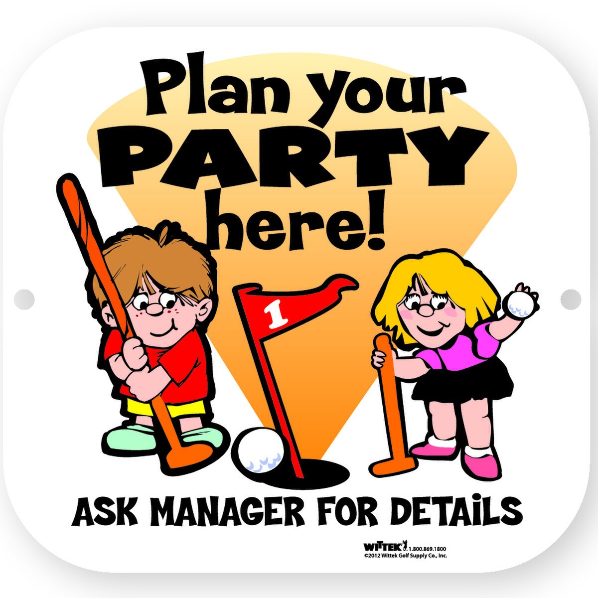 PLAN YOUR PARTY HERE SIGN