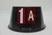 10" Round Red White Hole Topper