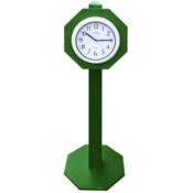 Clock On Post