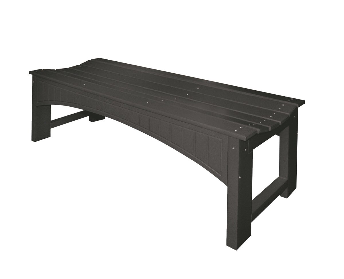 contoured mall bench