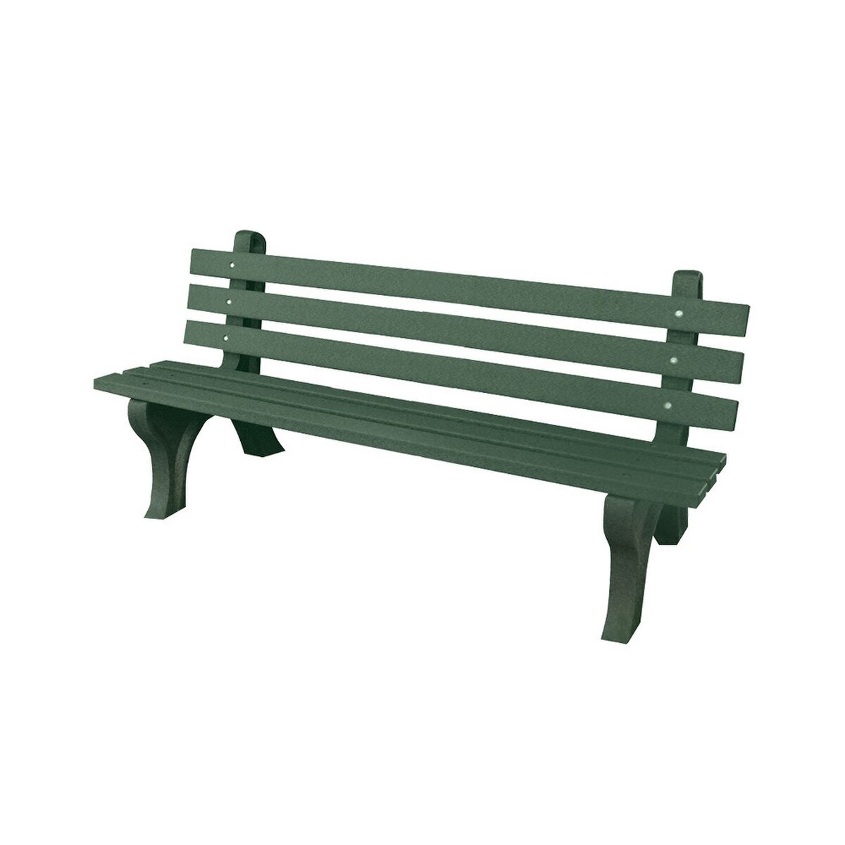 High Back Bench 4' Green