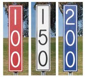 Vertical Yardage Markers
