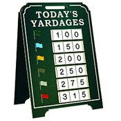Today's Yardages - Large A-Frame
