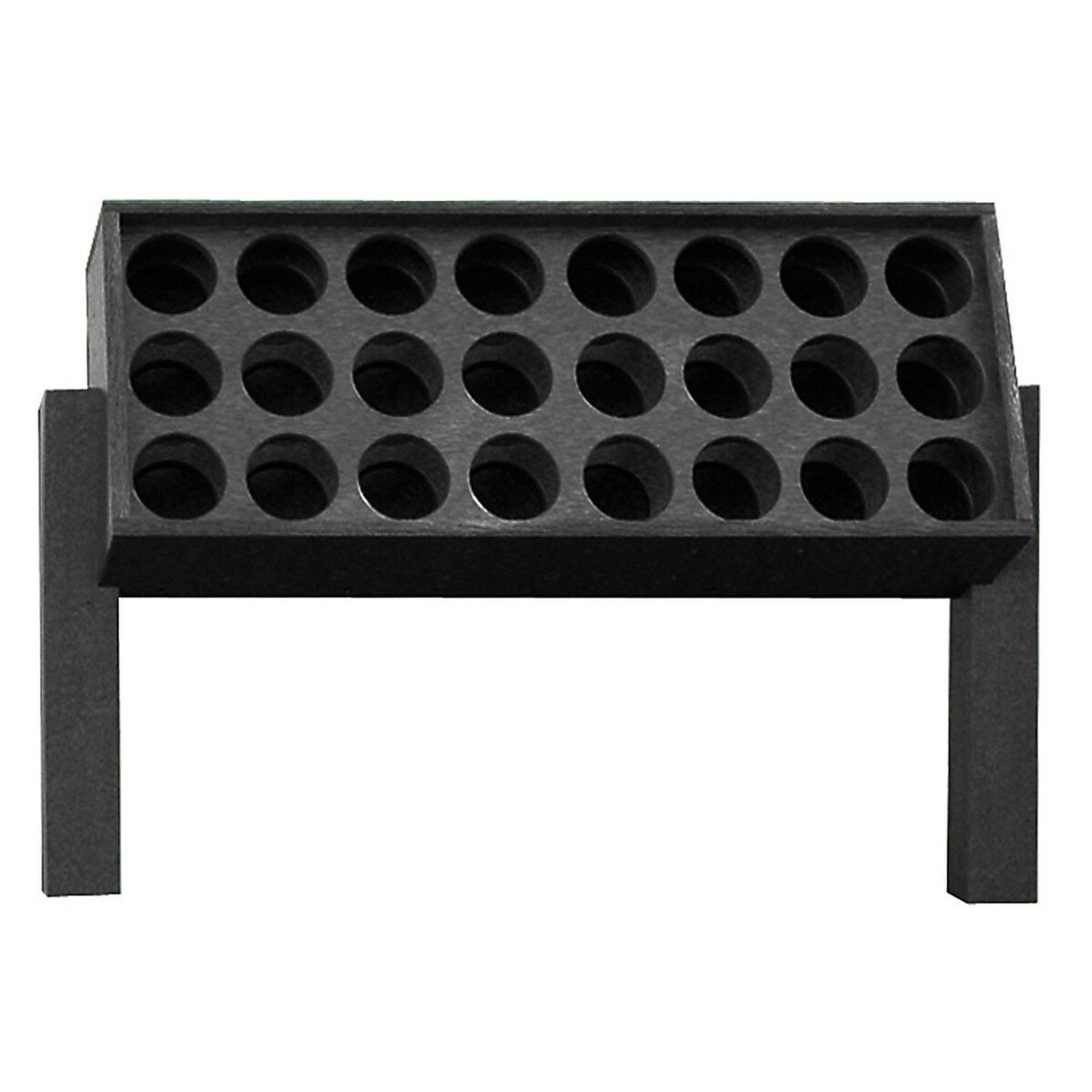 Medium Divot Bottle Rack Black
