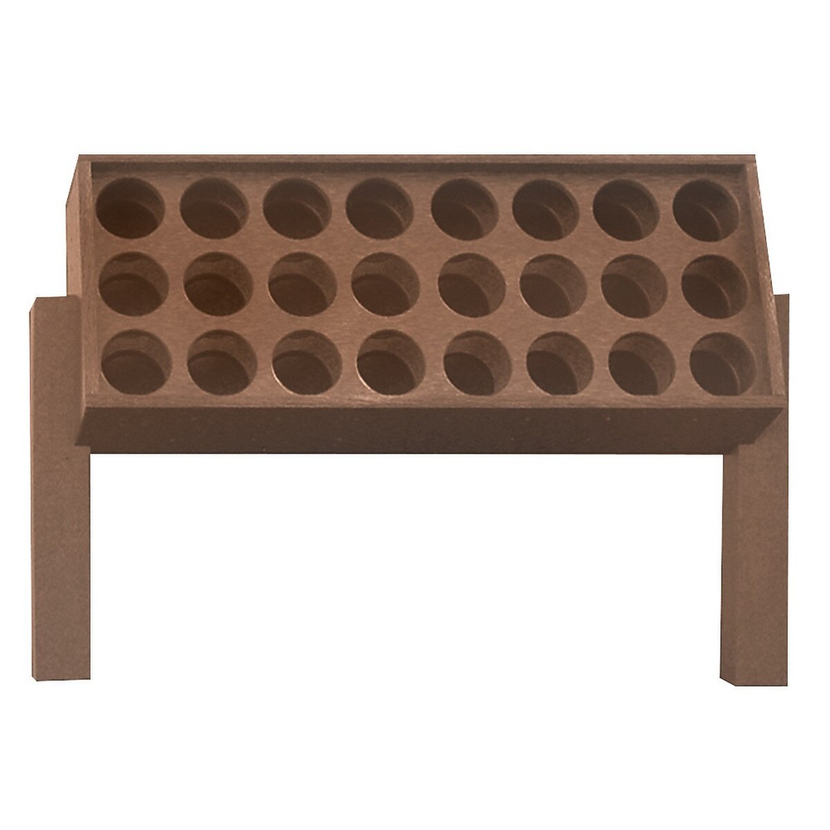 Medium Divot Bottle Rack Brown