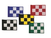laser cut checkered putting flags