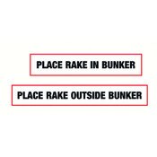 Pack of 12 golf rake decals