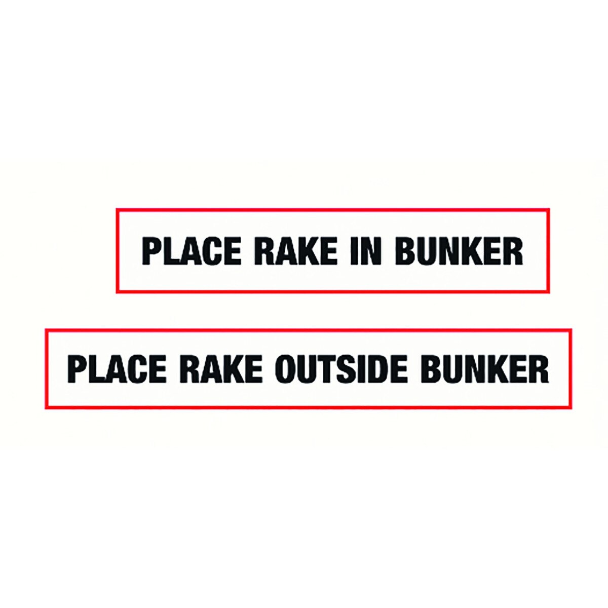Pack of 12 golf rake decals