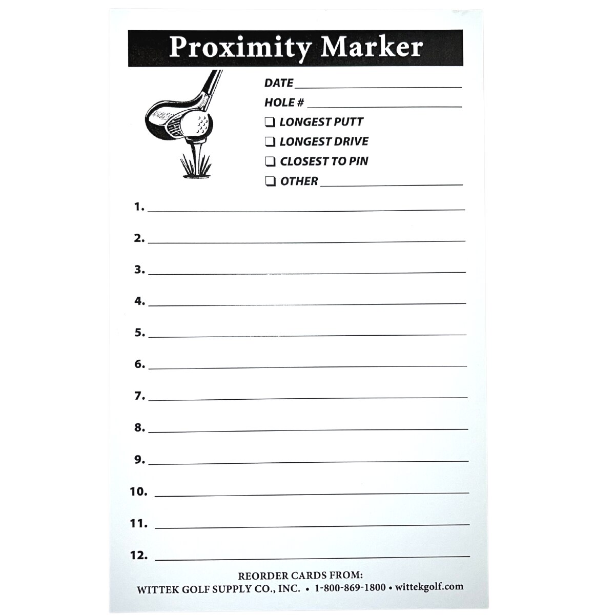 Proximity marker replacement cards