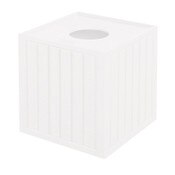 Square Pull-Top Trash White