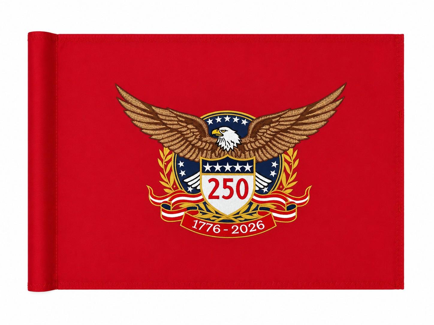 America 250 1776 Flag Red