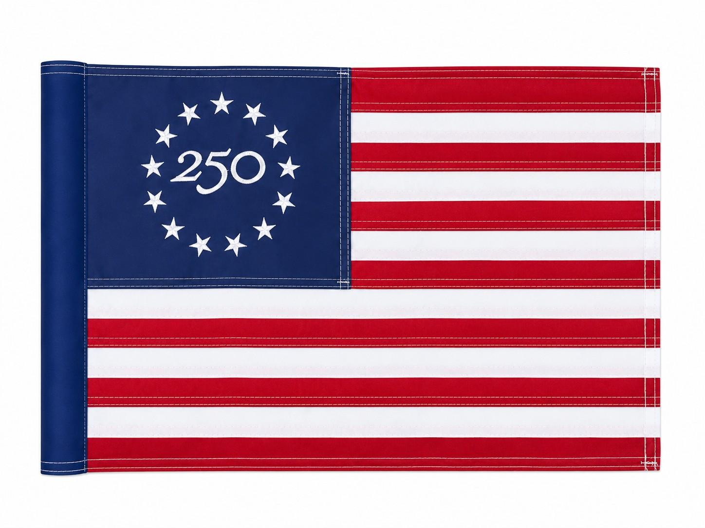 old glory embroidered flag